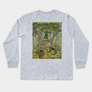 Robin in Sherwood Kids Long Sleeve T-Shirt